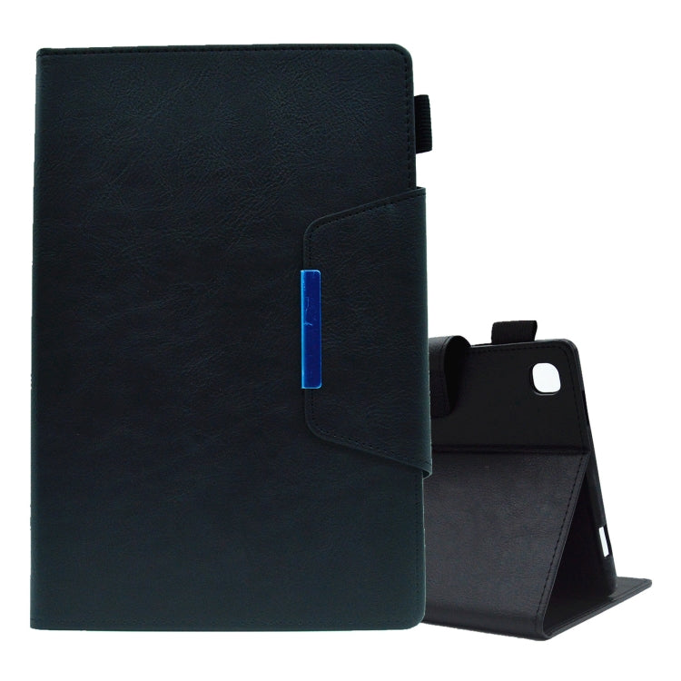 For Samsung Galaxy Tab A8 10.5 2021 Suede Cross Texture Magnetic Clasp Leather Tablet Case