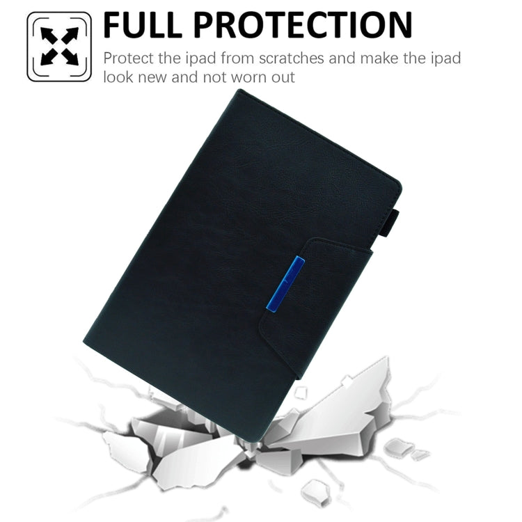 For Samsung Galaxy Tab A8 10.5 2021 Suede Cross Texture Magnetic Clasp Leather Tablet Case