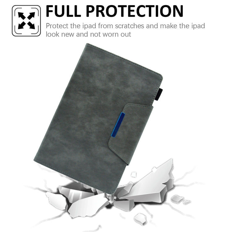 For Samsung Galaxy Tab A8 10.5 2021 Suede Cross Texture Magnetic Clasp Leather Tablet Case