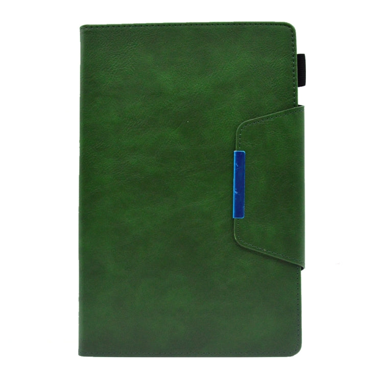 For Samsung Galaxy Tab A8 10.5 2021 Suede Cross Texture Magnetic Clasp Leather Tablet Case