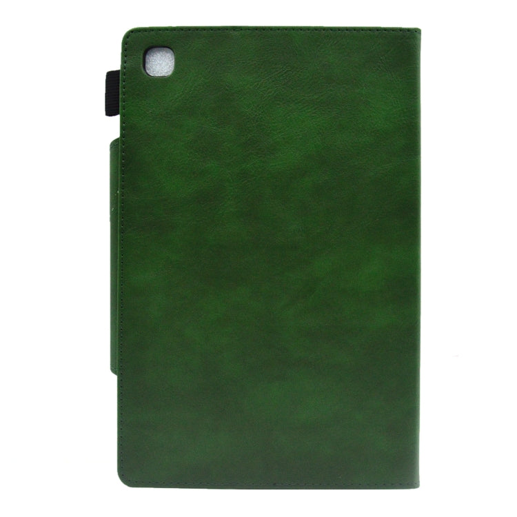 For Samsung Galaxy Tab A8 10.5 2021 Suede Cross Texture Magnetic Clasp Leather Tablet Case