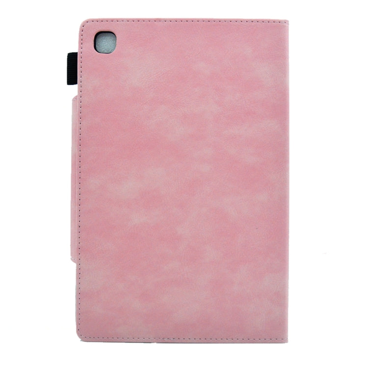 For Samsung Galaxy Tab A8 10.5 2021 Suede Cross Texture Magnetic Clasp Leather Tablet Case