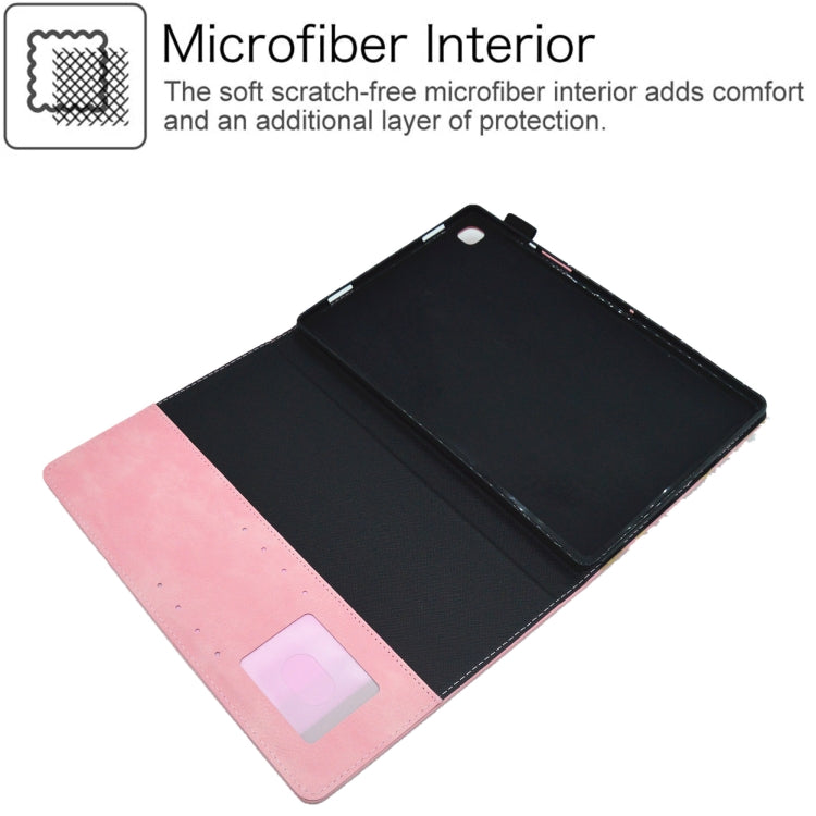 For Samsung Galaxy Tab A8 10.5 2021 Suede Cross Texture Magnetic Clasp Leather Tablet Case