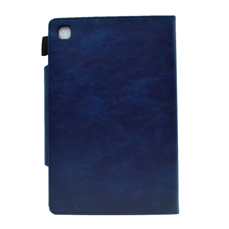 For Samsung Galaxy Tab A8 10.5 2021 Suede Cross Texture Magnetic Clasp Leather Tablet Case