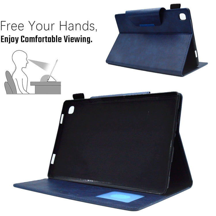 For Samsung Galaxy Tab A8 10.5 2021 Suede Cross Texture Magnetic Clasp Leather Tablet Case