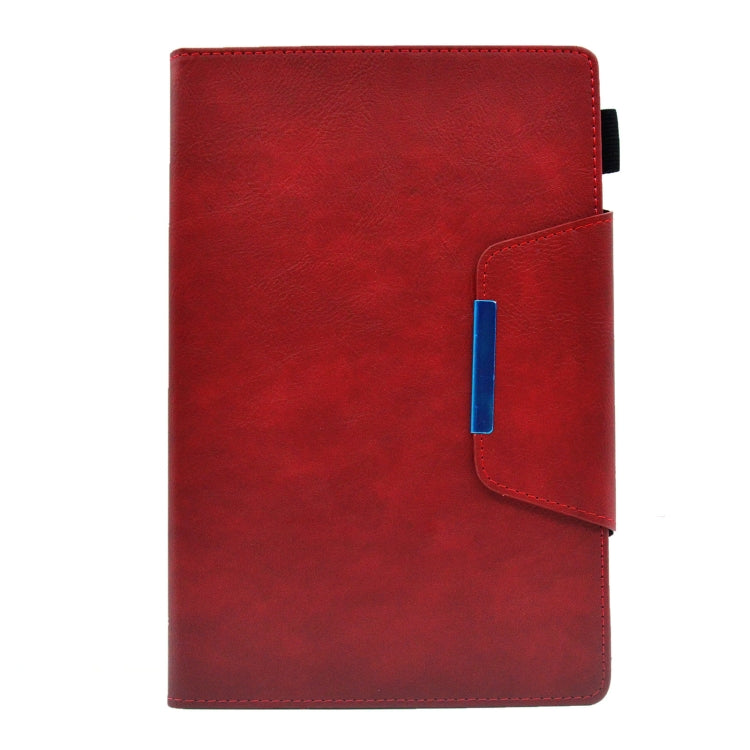 For Samsung Galaxy Tab A8 10.5 2021 Suede Cross Texture Magnetic Clasp Leather Tablet Case