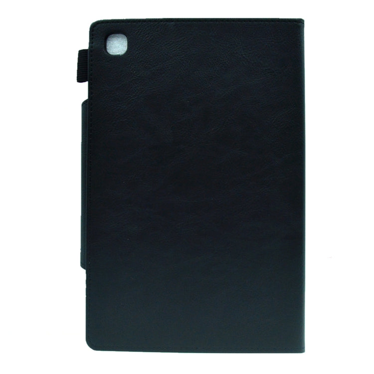 For Samsung Galaxy Tab A 8.0 2019 Suede Cross Texture Magnetic Clasp Leather Tablet Case