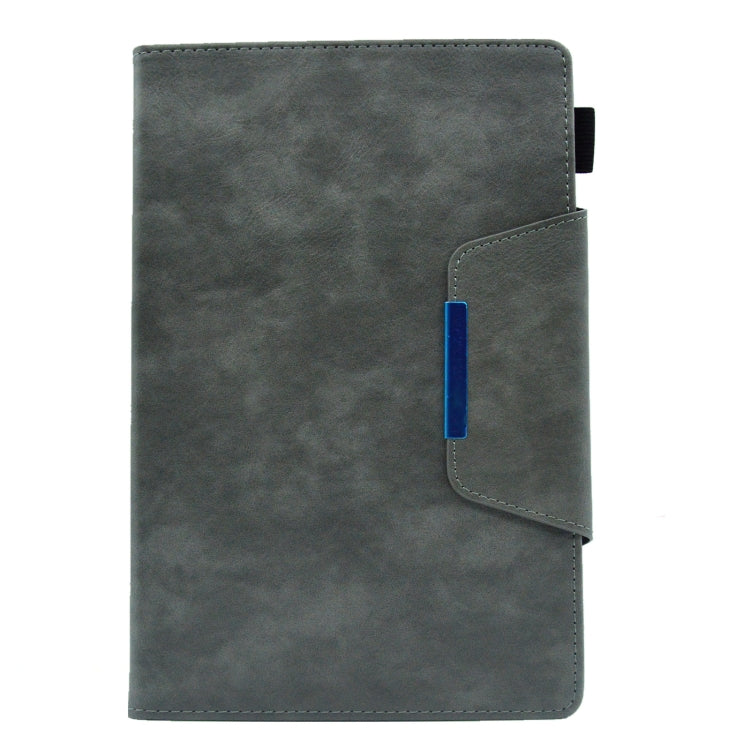 For Samsung Galaxy Tab A 8.0 2019 Suede Cross Texture Magnetic Clasp Leather Tablet Case