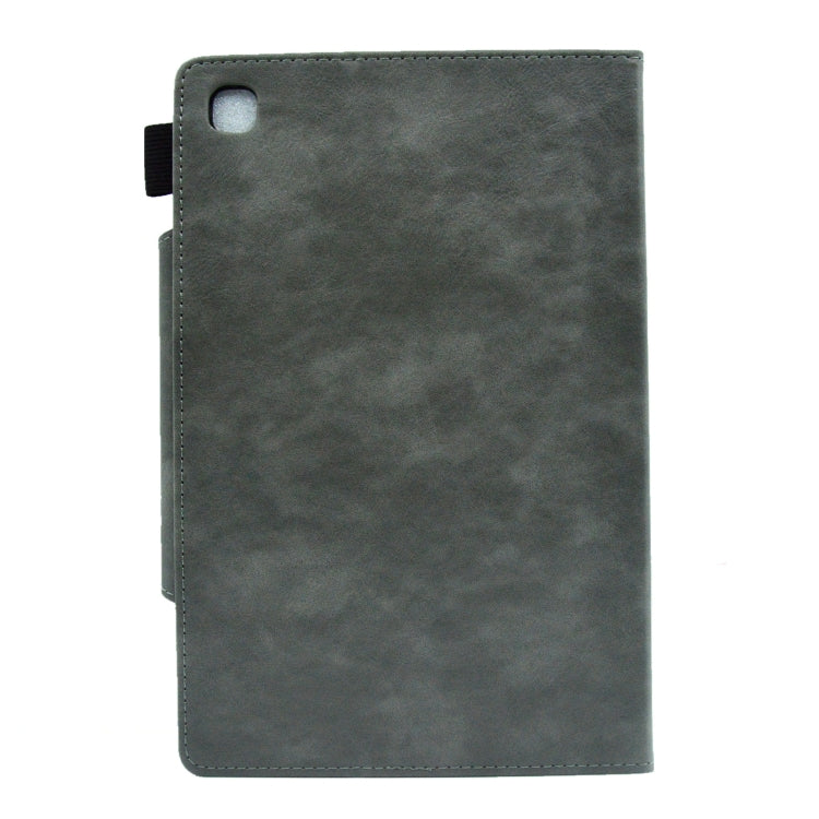 For Samsung Galaxy Tab A 8.0 2019 Suede Cross Texture Magnetic Clasp Leather Tablet Case