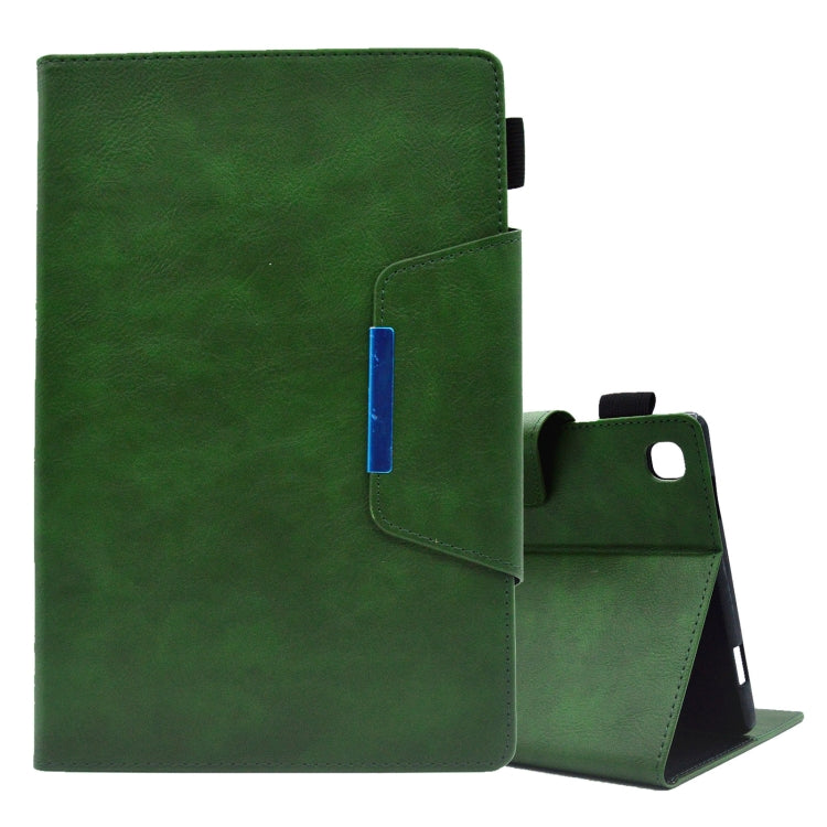 For Samsung Galaxy Tab A 8.0 2019 Suede Cross Texture Magnetic Clasp Leather Tablet Case