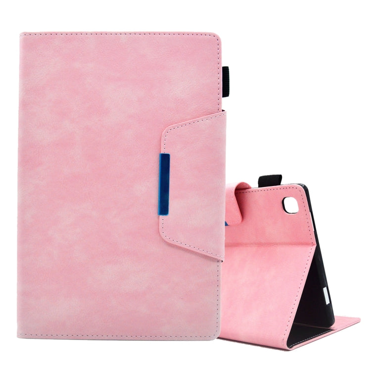 For Samsung Galaxy Tab A 8.0 2019 Suede Cross Texture Magnetic Clasp Leather Tablet Case