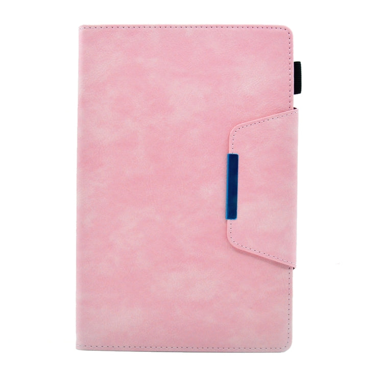 For Samsung Galaxy Tab A 8.0 2019 Suede Cross Texture Magnetic Clasp Leather Tablet Case