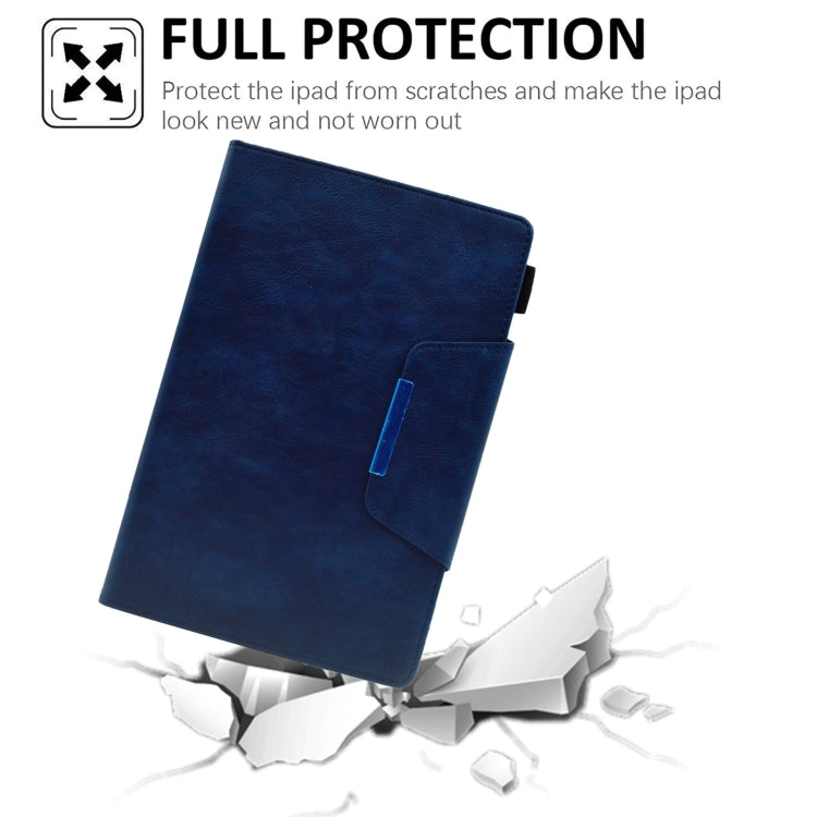 For Samsung Galaxy Tab A 8.0 2019 Suede Cross Texture Magnetic Clasp Leather Tablet Case