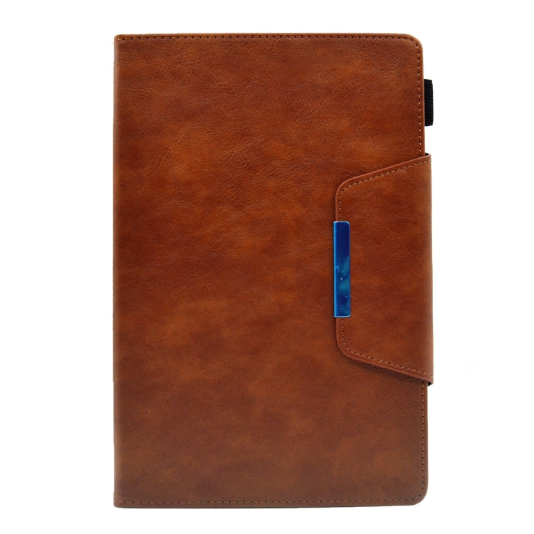 For Samsung Galaxy Tab A 8.0 2019 Suede Cross Texture Magnetic Clasp Leather Tablet Case