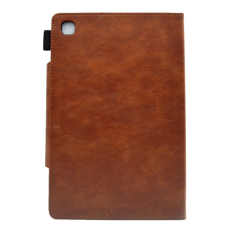 For Samsung Galaxy Tab A 8.0 2019 Suede Cross Texture Magnetic Clasp Leather Tablet Case