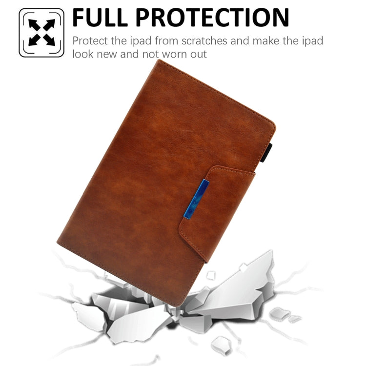 For Samsung Galaxy Tab A 8.0 2019 Suede Cross Texture Magnetic Clasp Leather Tablet Case