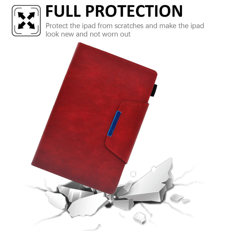 For Samsung Galaxy Tab A 8.0 2019 Suede Cross Texture Magnetic Clasp Leather Tablet Case