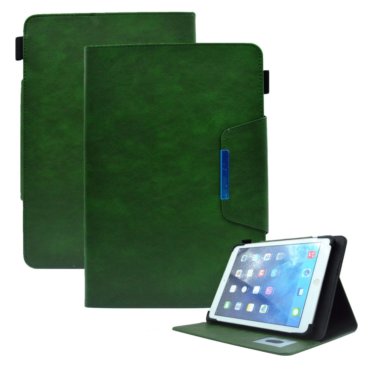For 7 inch Suede Cross Texture Magnetic Clasp Leather Tablet Case