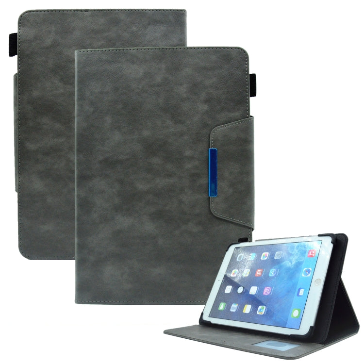 For 8 inch Suede Cross Texture Magnetic Clasp Leather Tablet Case