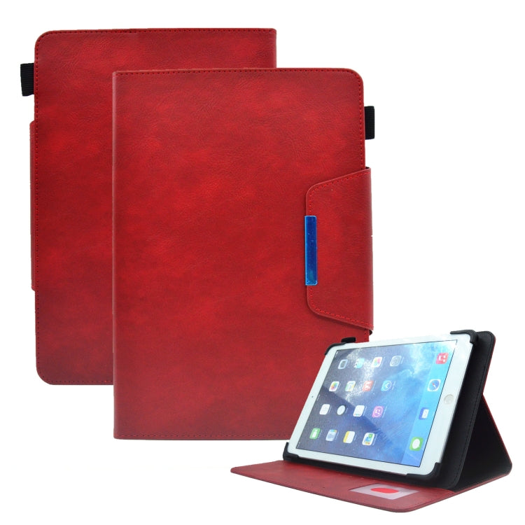 For 8 inch Suede Cross Texture Magnetic Clasp Leather Tablet Case
