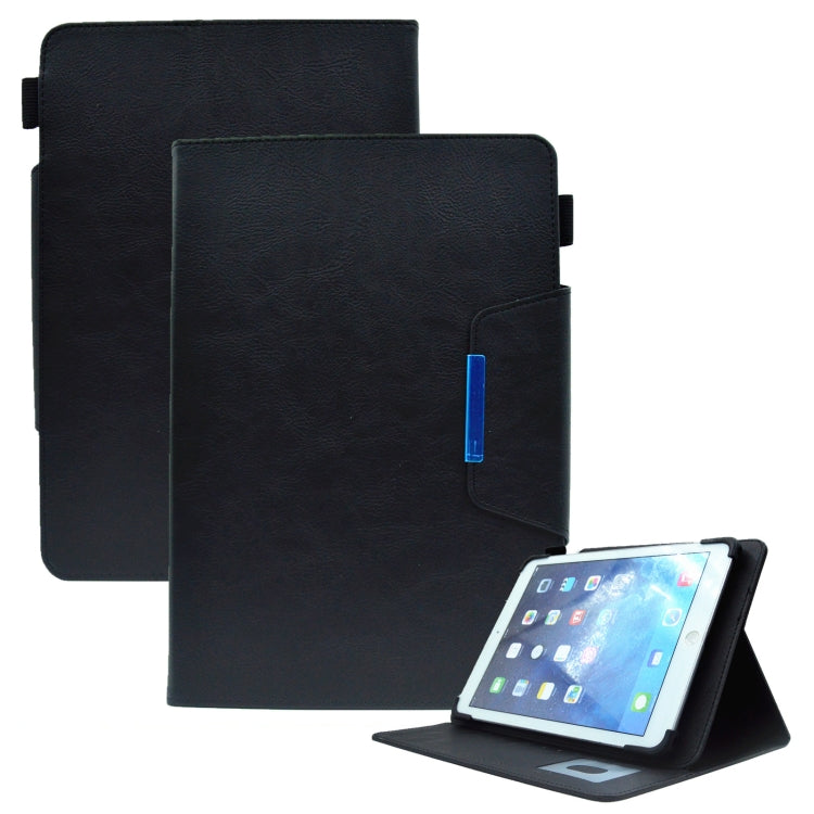 For 10 inch Suede Cross Texture Magnetic Clasp Leather Tablet Case