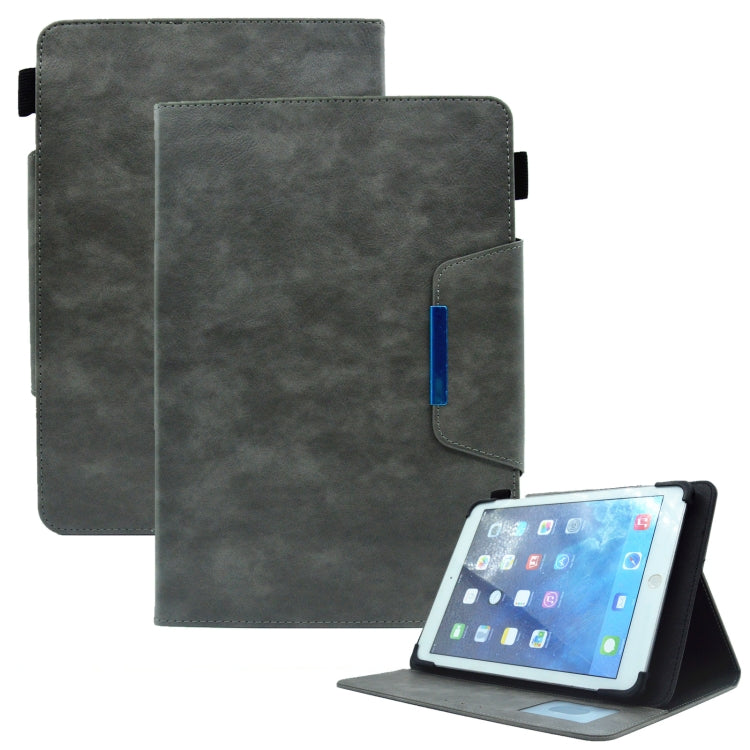 For 10 inch Suede Cross Texture Magnetic Clasp Leather Tablet Case