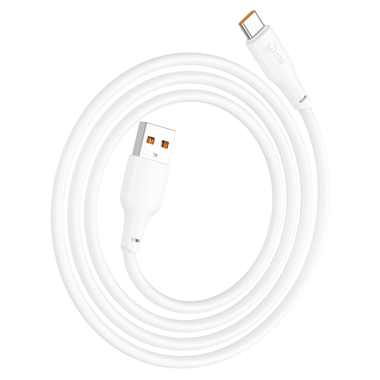 hoco X93 27W USB to USB-C/Type-C Data Cable, Length:1m(White)