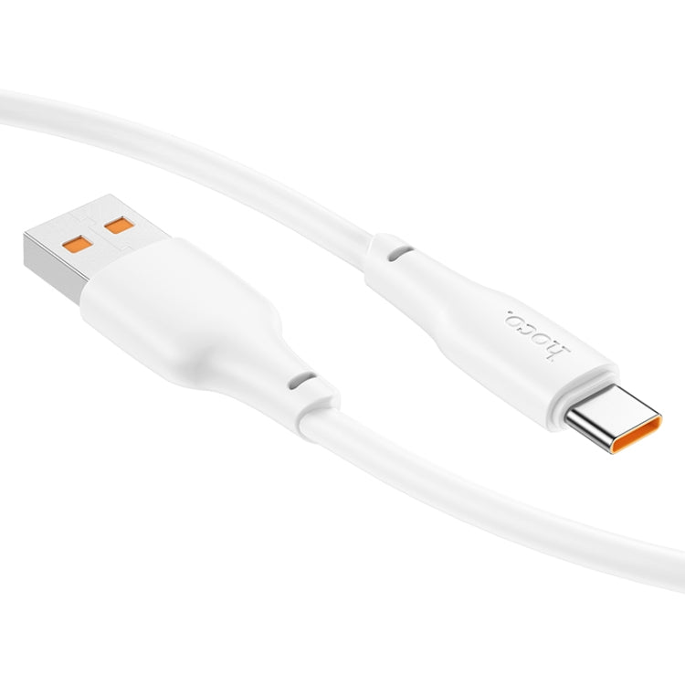 hoco X93 27W USB to USB-C/Type-C Data Cable, Length:1m(White)