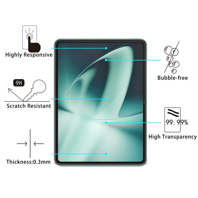 For OnePlus Pad 11.6 inch 0.3mm 9H Explosion-proof Tempered Tablet Glass Film