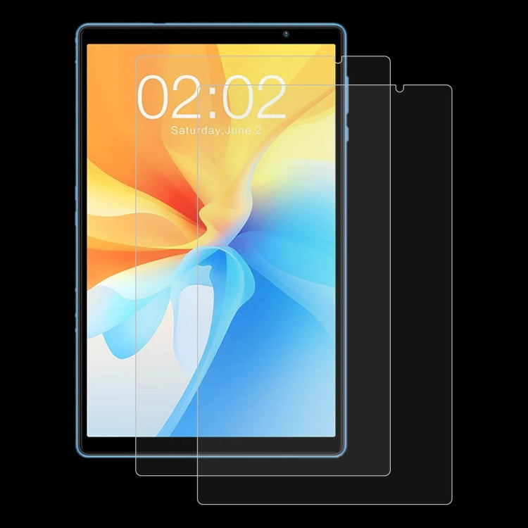 For Teclast P25T / P26T 2pcs 0.3mm 9H Explosion-proof Tempered Tablet Glass Film