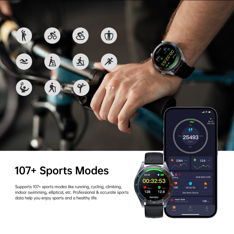 JOYROOM JR-FC2 Classic Series 1.32 inch Screen Smart Watch IP68 Waterproof Support Bluethooth Call(Black)