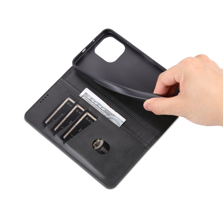 For Huawei nova Y61 AZNS Magnetic Calf Texture Flip Leather Phone Case