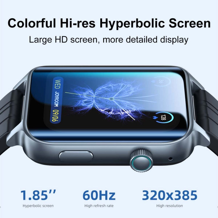 JOYROOM JR-FT6 1.85 inch Screen Sports Smart Watch IP68 Waterproof Support Bluethooth Call(Dark Gray)