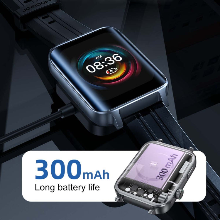 JOYROOM JR-FT6 1.85 inch Screen Sports Smart Watch IP68 Waterproof Support Bluethooth Call(Dark Gray)