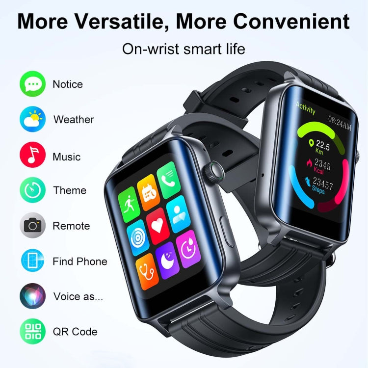 JOYROOM JR-FT6 1.85 inch Screen Sports Smart Watch IP68 Waterproof Support Bluethooth Call(Dark Gray)