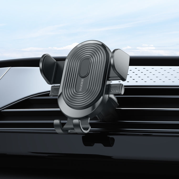 Borofone BH84 Car Air Outlet One-button Phone Holder(Black)