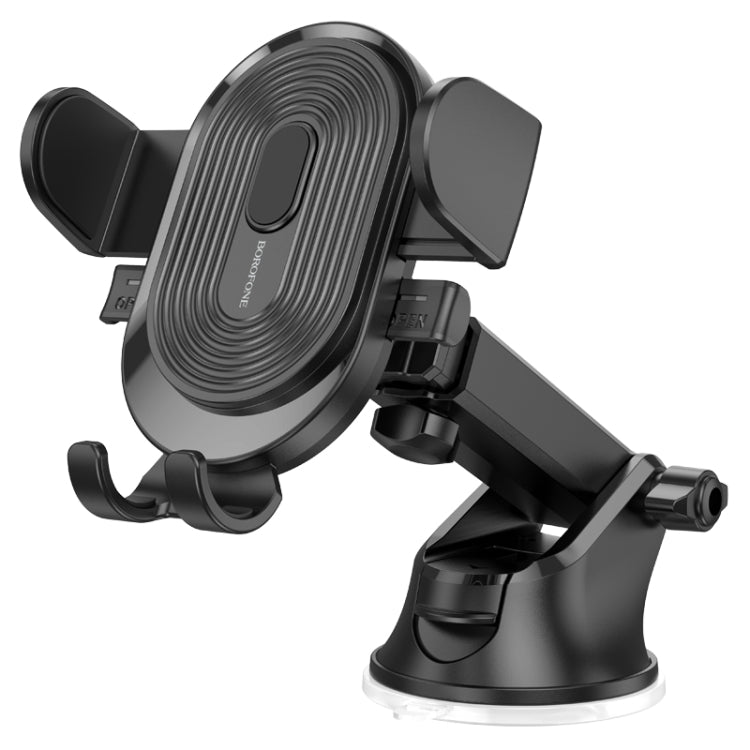 Borofone BH85 Car Center Console One-button Phone Bracket(Black)