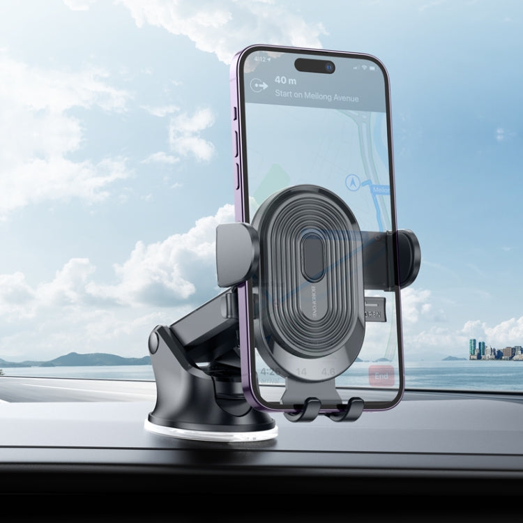 Borofone BH85 Car Center Console One-button Phone Bracket(Black)