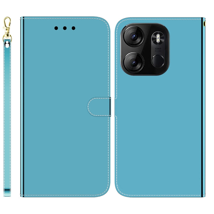For Tecno Spark Go 2023 / Pop 7 Pro Imitated Mirror Surface Horizontal Flip Leather Phone Case
