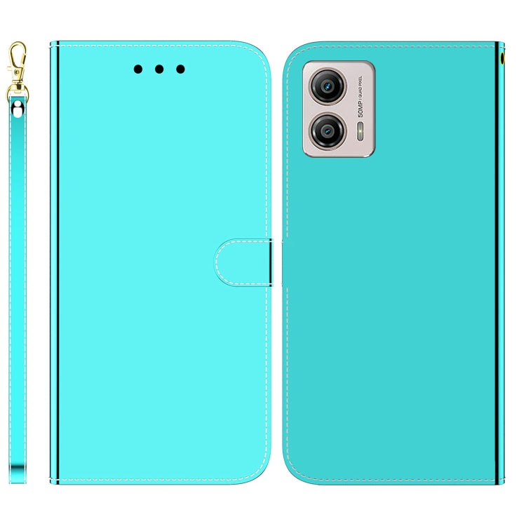 For Motorola Moto G13 / G23 / G53 Imitated Mirror Surface Horizontal Flip Leather Phone Case