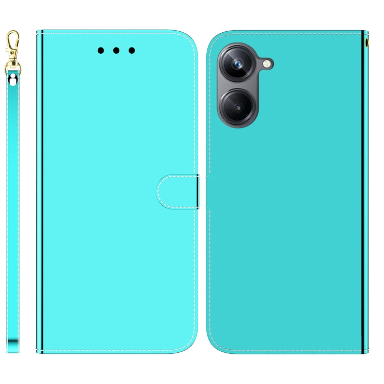 For Realme 10 Pro 5G Imitated Mirror Surface Horizontal Flip Leather Phone Case