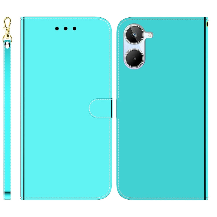 For Realme 10 4G Imitated Mirror Surface Horizontal Flip Leather Phone Case