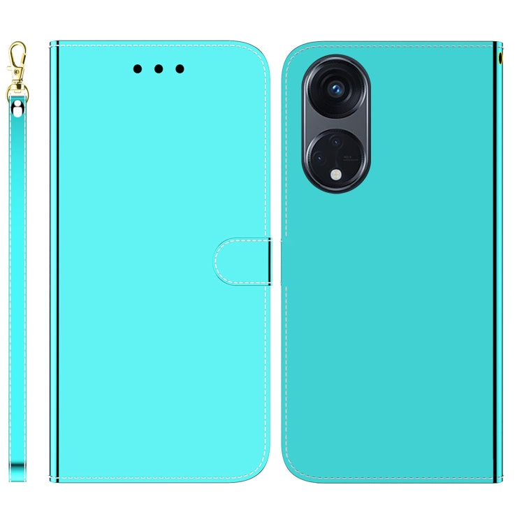 For OPPO Reno8 T 5G / A1 Pro 5G Imitated Mirror Surface Horizontal Flip Leather Phone Case