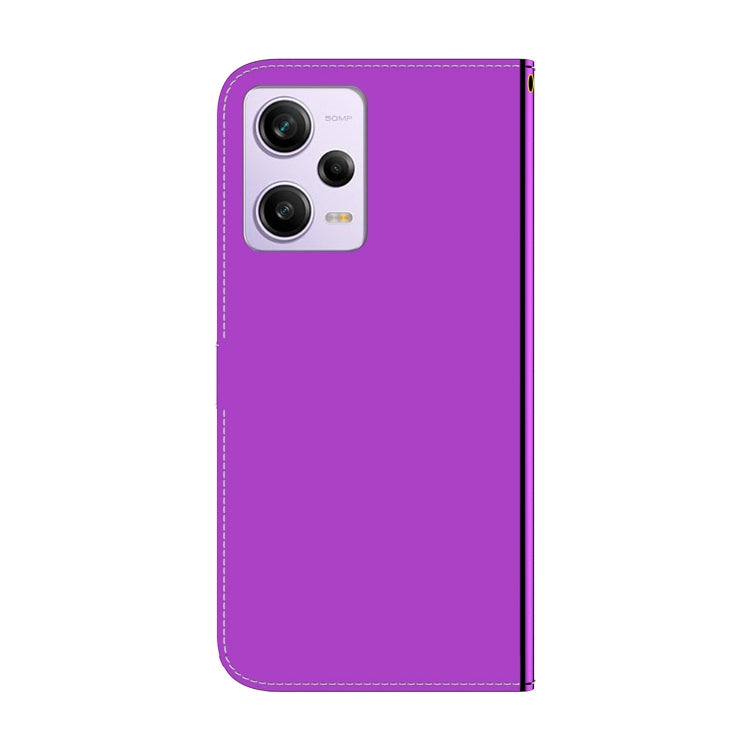 For Xiaomi Redmi Note 12 Pro 5G Imitated Mirror Surface Horizontal Flip Leather Phone Case