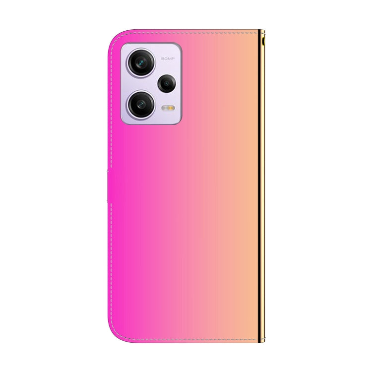 For Xiaomi Redmi Note 12 Pro 5G Imitated Mirror Surface Horizontal Flip Leather Phone Case