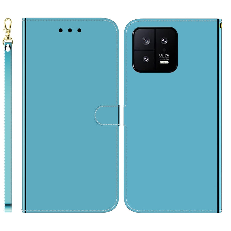 For Xiaomi 13 5G Imitated Mirror Surface Horizontal Flip Leather Phone Case