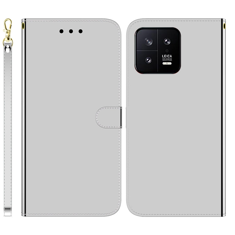 For Xiaomi 13 5G Imitated Mirror Surface Horizontal Flip Leather Phone Case