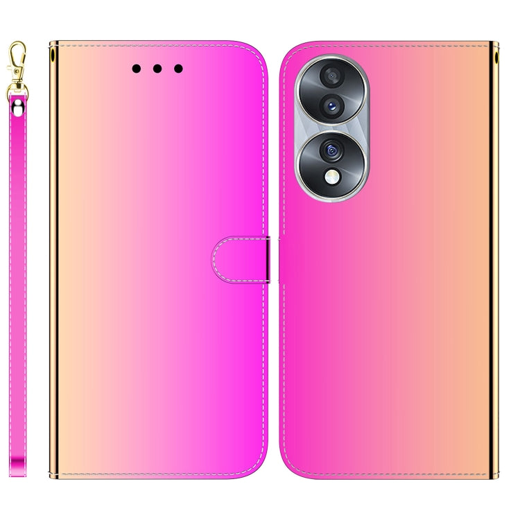 For Honor 70 Imitated Mirror Surface Horizontal Flip Leather Phone Case