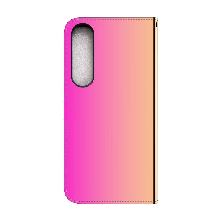 For Sony Xperia 1 IV 2023 Imitated Mirror Surface Horizontal Flip Leather Phone Case
