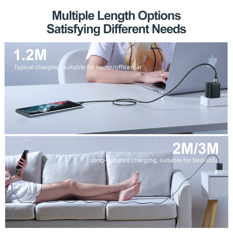 JOYROOM S-UC027A10 Extraordinary Series 3A USB-A to USB-C / Type-C Fast Charging Data Cable, Cable Length:1.2m